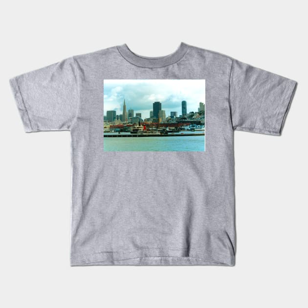 SF Skyline Kids T-Shirt by tomg